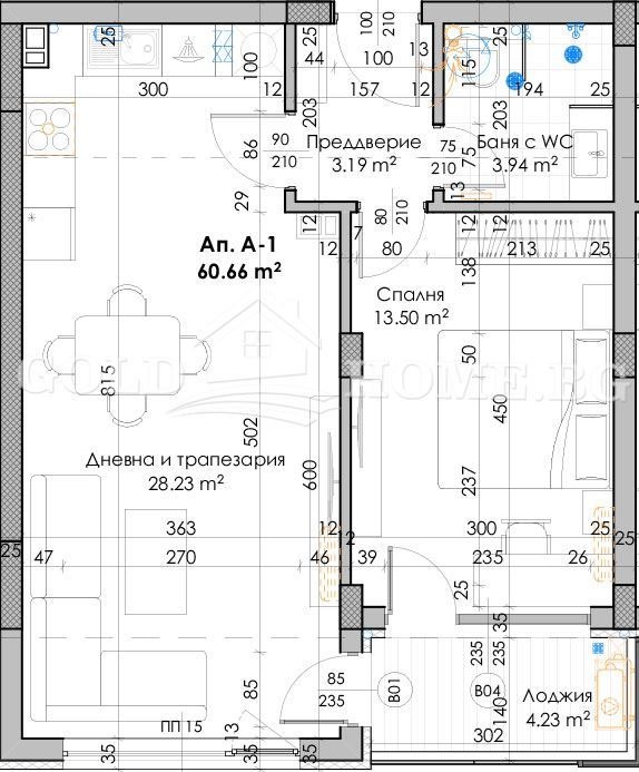 Eladó  1 hálószoba Plovdiv , Juzsen , 72 négyzetméter | 58318665 - kép [6]