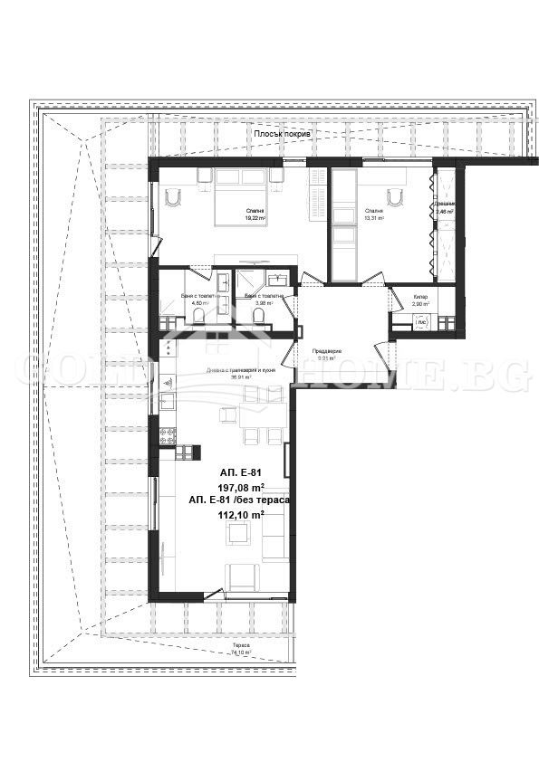 Zu verkaufen  2 Schlafzimmer Plowdiw , Gagarin , 87 qm | 75126905 - Bild [12]