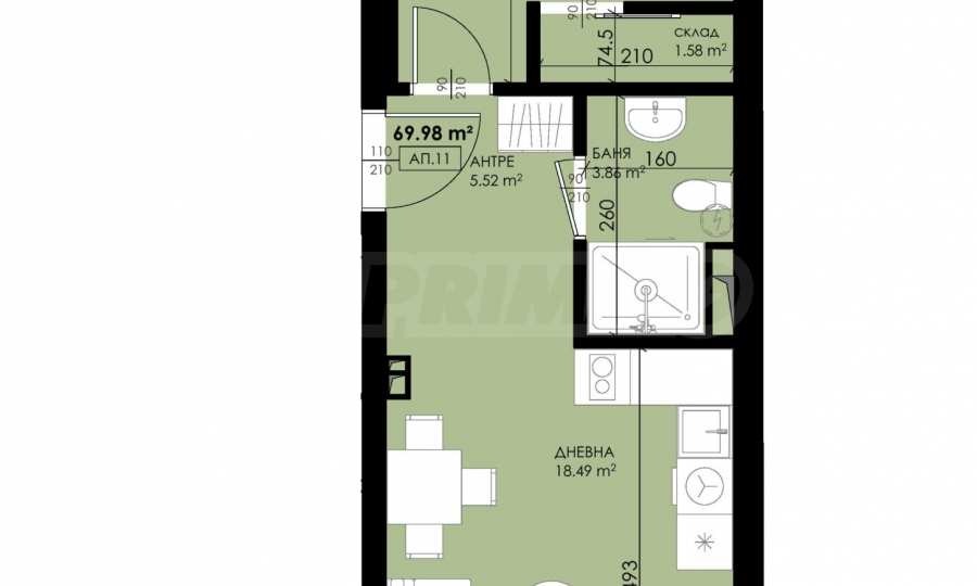 Продава 2-СТАЕН, гр. Созопол, област Бургас, снимка 3 - Апартаменти - 54056710