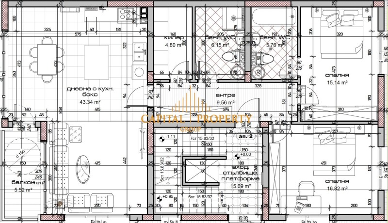 Продава 2-СТАЕН, гр. Варна, м-т Зеленика, снимка 6 - Апартаменти - 53182582