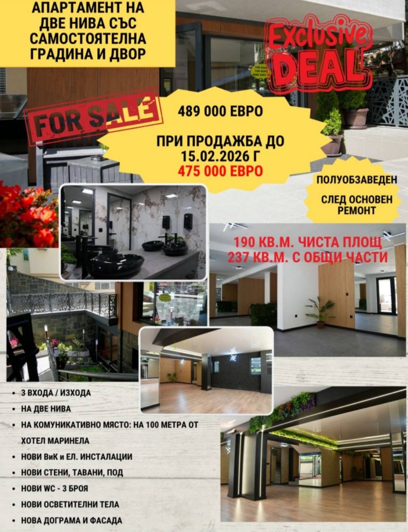 Продава МЕЗОНЕТ, гр. София, Лозенец