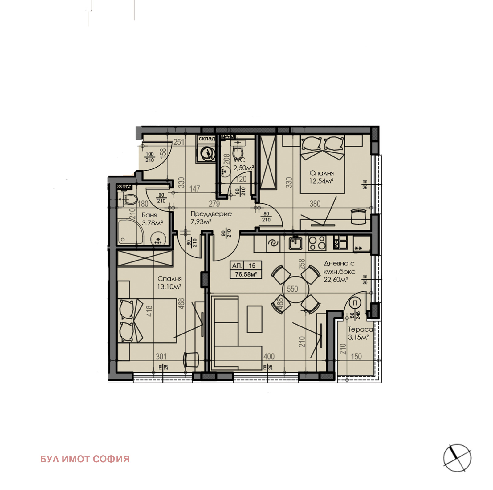 Продава 3-СТАЕН, гр. София, Малинова долина, снимка 2 - Апартаменти - 53095461