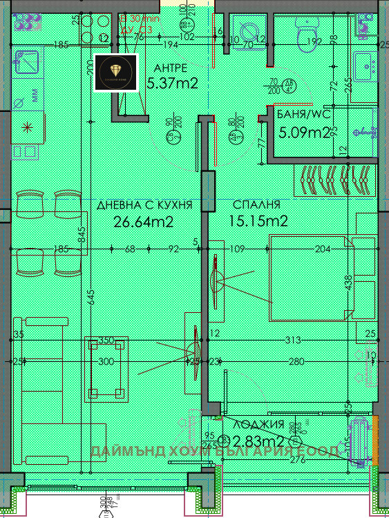Na sprzedaż  1 sypialnia Plowdiw , Trakija , 78 mkw | 32251781 - obraz [2]