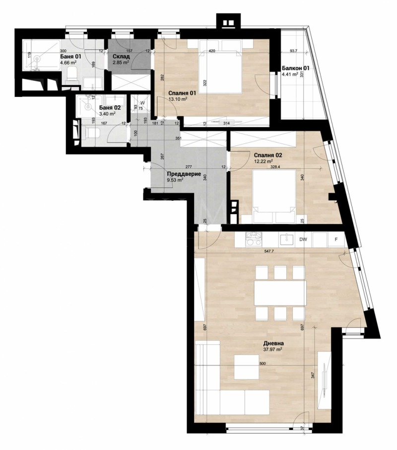 De vânzare  2 dormitoare Sofia , Suhata reca , 125 mp | 94267800 - imagine [3]