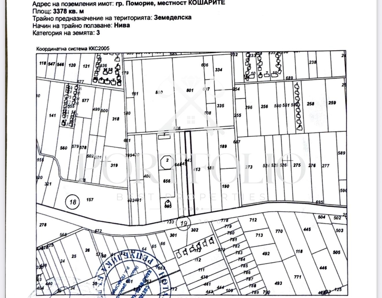 Продава ПАРЦЕЛ, гр. Поморие, област Бургас, снимка 3 - Парцели - 53353008