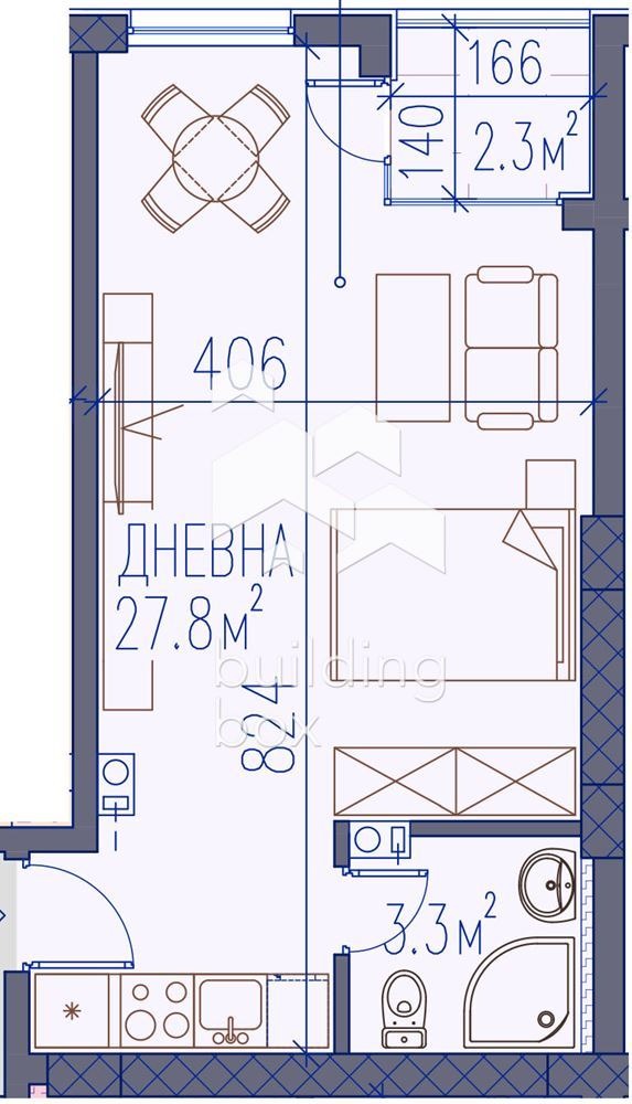 Продава 1-СТАЕН, гр. Пловдив, Христо Смирненски, снимка 11 - Aпартаменти - 48801512