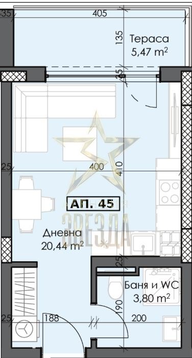 Продава  1-стаен град Пловдив , Тракия , 43 кв.м | 98075108