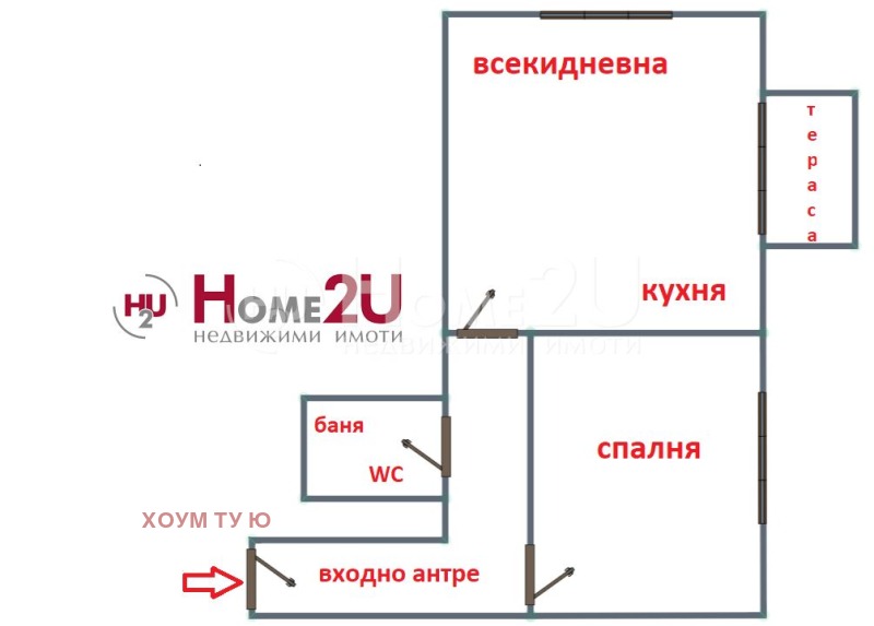 Till salu  1 sovrum Sofia , Krasno selo , 96 kvm | 32200179 - bild [9]