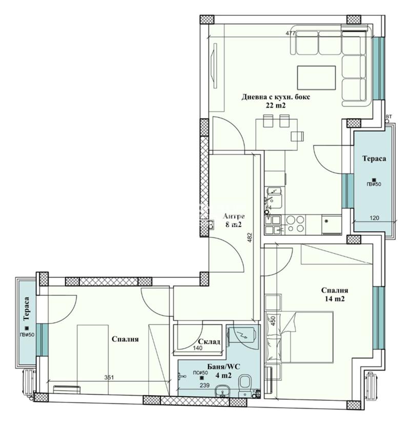 Продава 3-СТАЕН, гр. Пловдив, Център, снимка 6 - Aпартаменти - 49172927