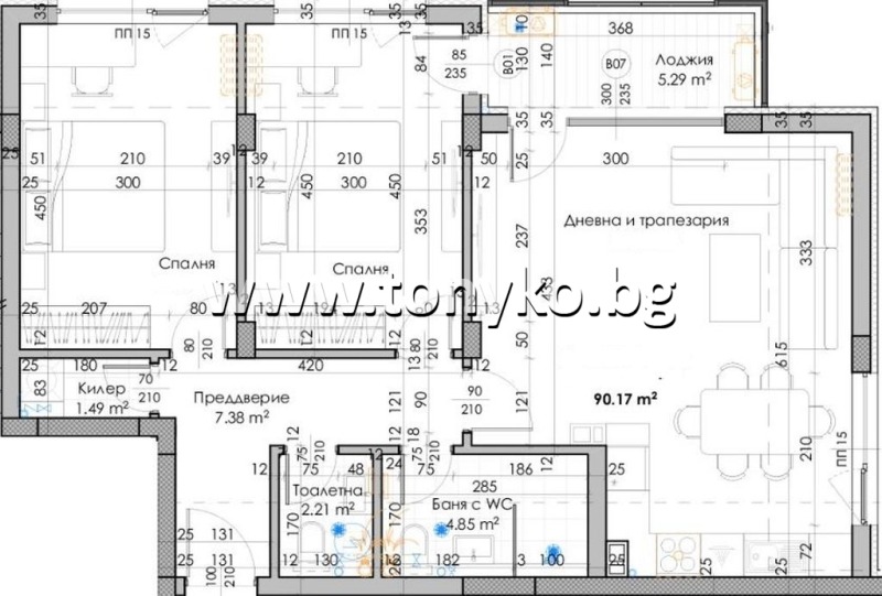 Продава 3-СТАЕН, гр. Пловдив, Южен, снимка 1 - Aпартаменти - 48663971