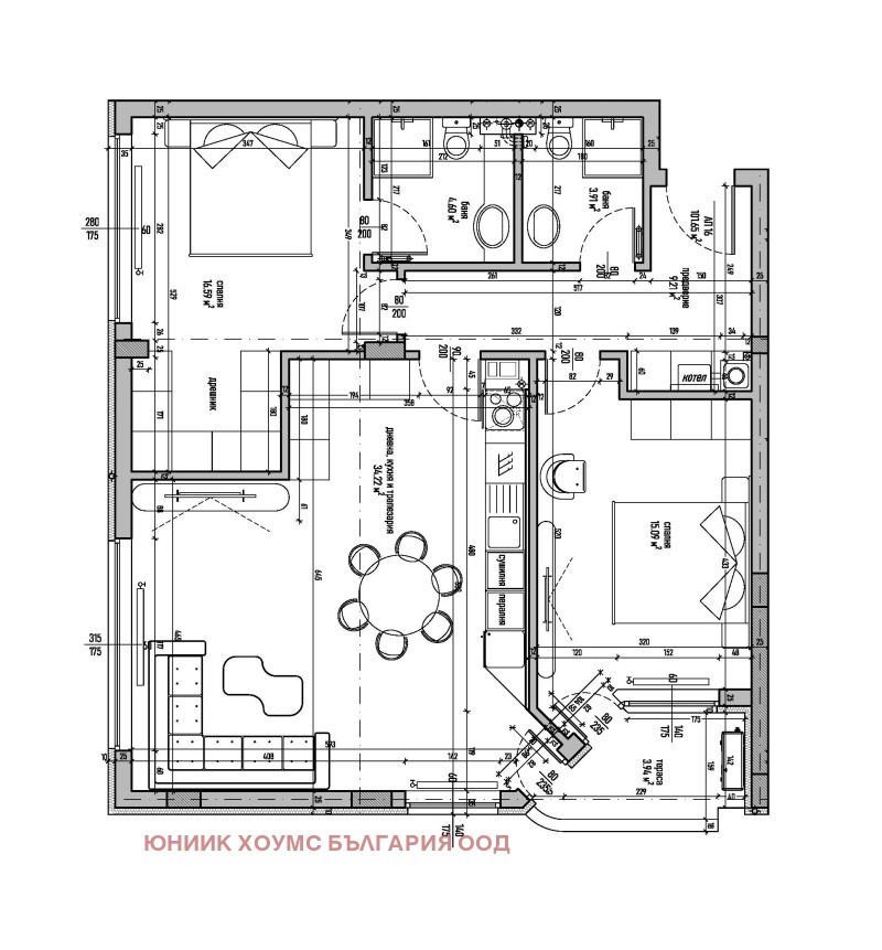 Продава 3-СТАЕН, гр. София, Малинова долина, снимка 5 - Апартаменти - 52410206