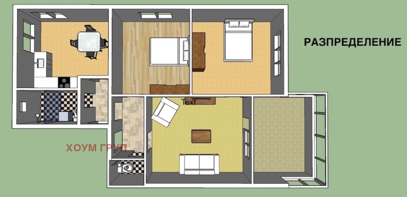 Продается  3 спальни София , Иван Вазов , 119 кв.м | 74699941 - изображение [2]