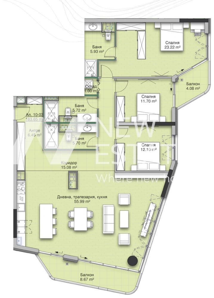 De vânzare  3 dormitoare Sofia , Crâstova vada , 205 mp | 68627034 - imagine [2]