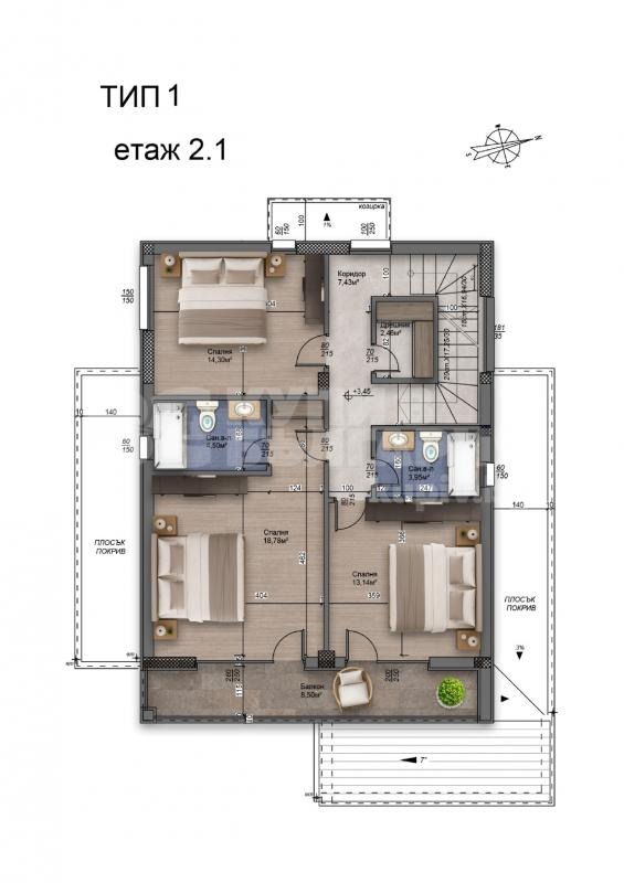 Продава КЪЩА, гр. Варна, к.к. Чайка, снимка 5 - Къщи - 55616467