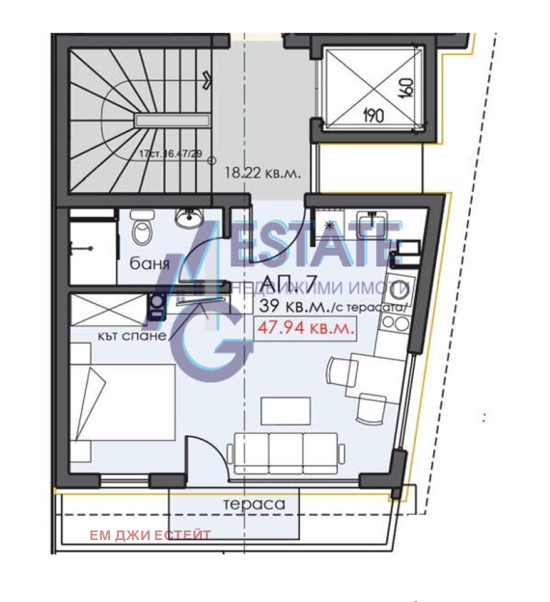 Продава  1-стаен област Бургас , гр. Созопол , 48 кв.м | 68398518 - изображение [15]