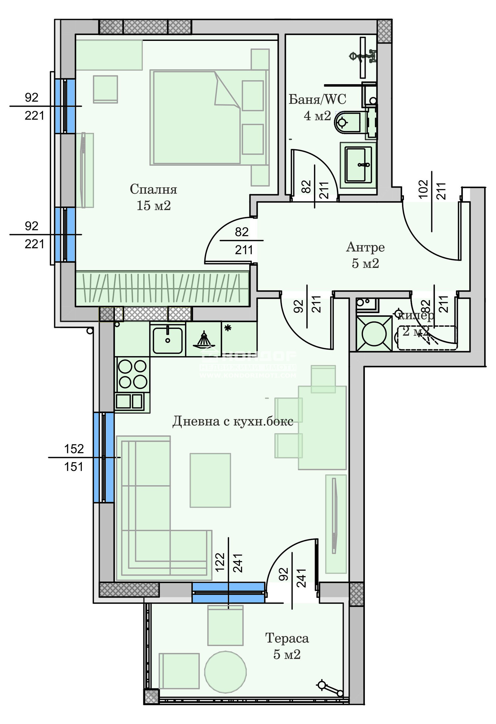 Продава 2-СТАЕН, гр. Пловдив, Христо Смирненски, снимка 2 - Апартаменти - 52635646
