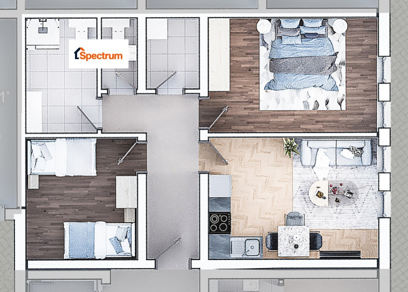 Продава  3-стаен, град София, Зона Б-19 •  176 565 EUR • ID 81030682 — holmes.bg - [1] 
