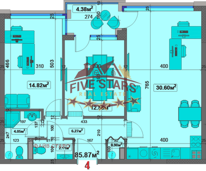 En venta  2 dormitorios Varna , Chayka , 104 metros cuadrados | 87898777 - imagen [5]