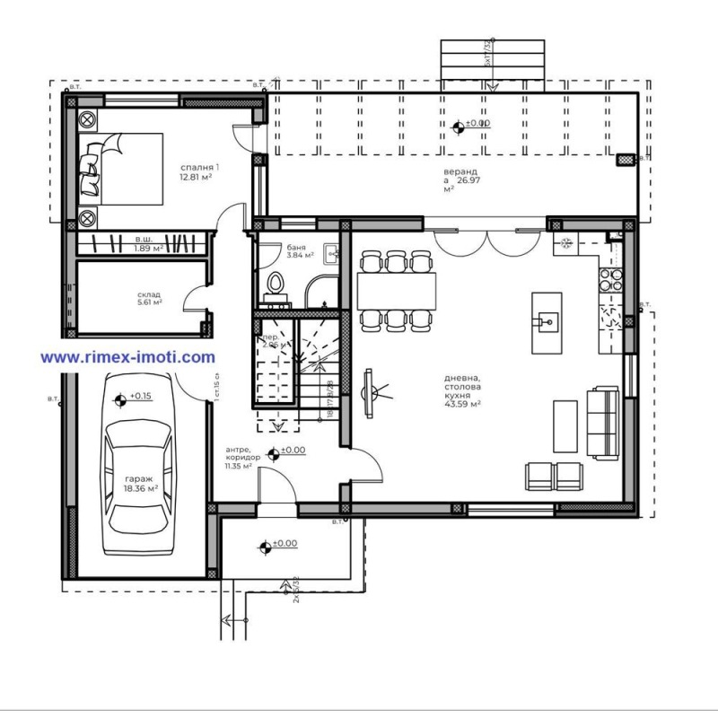 Продава КЪЩА, с. Марково, област Пловдив, снимка 3 - Къщи - 52271648