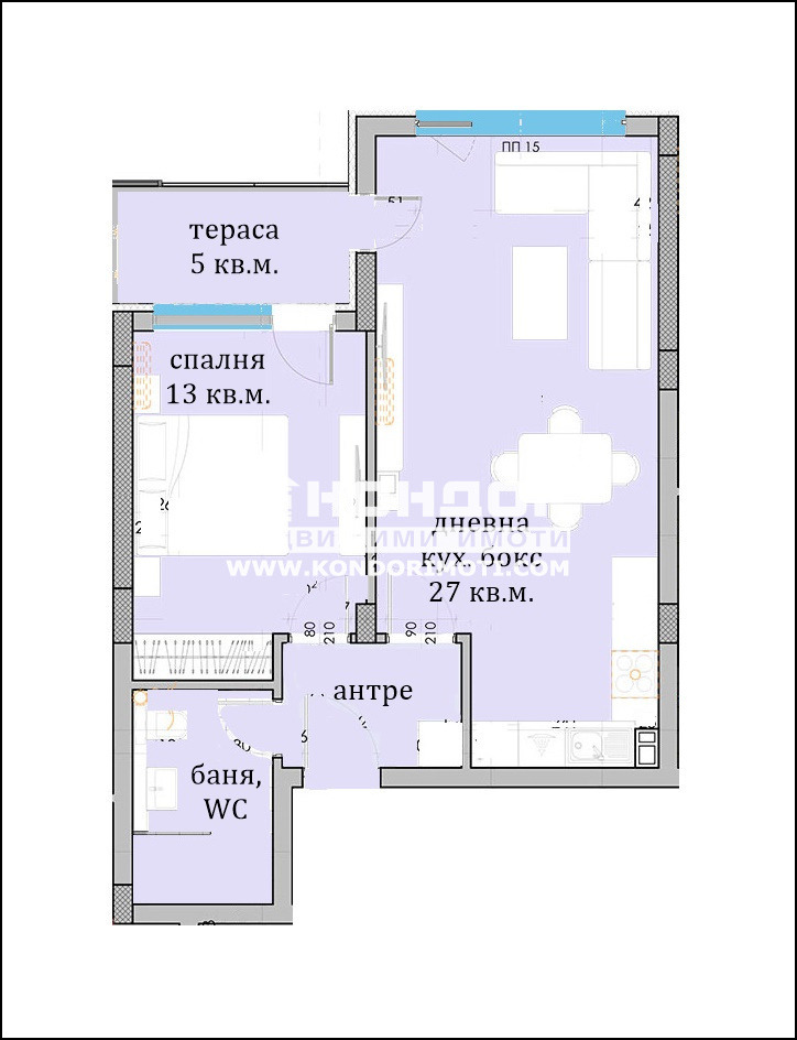 Na prodej  1 ložnice Plovdiv , Vastaničeski , 73 m2 | 27478108 - obraz [5]