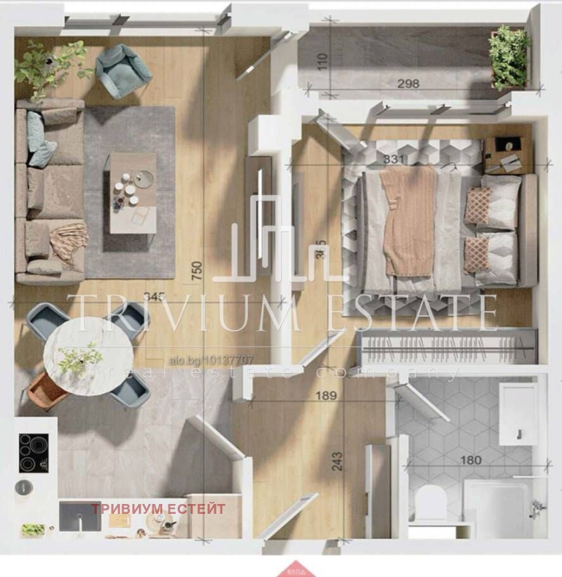 Til salg  1 soveværelse Plovdiv , Trakiya , 67 kvm | 42333687 - billede [10]
