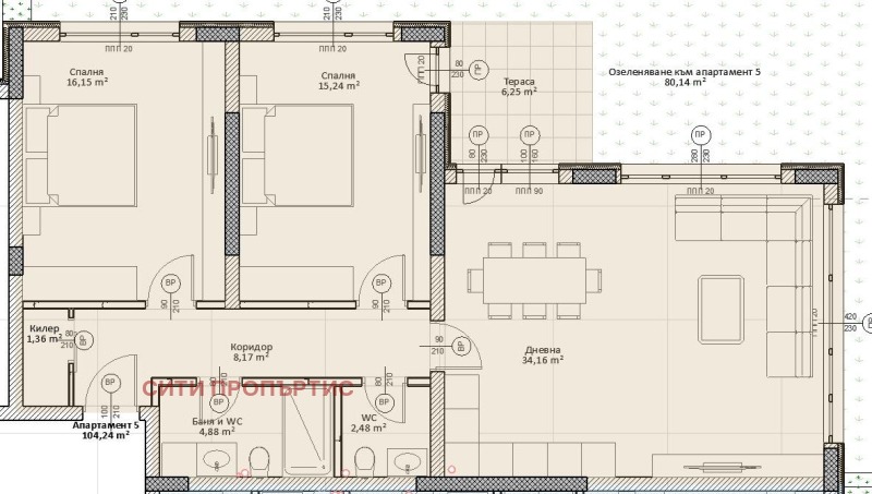 Продава 3-СТАЕН, гр. Благоевград, Баларбаши, снимка 5 - Aпартаменти - 47711043