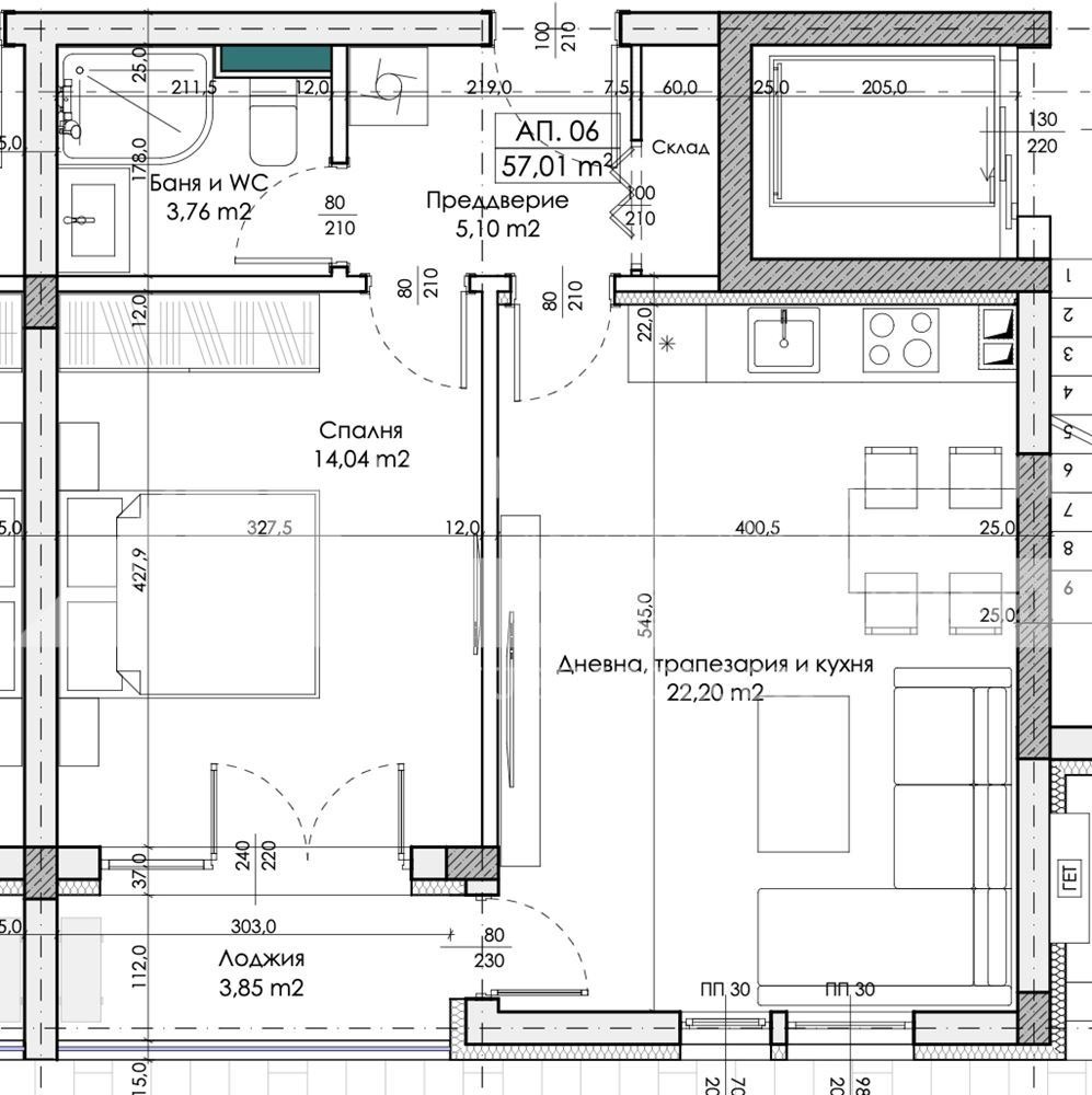 Продава 2-СТАЕН, гр. Пловдив, Беломорски, снимка 3 - Апартаменти - 55298609