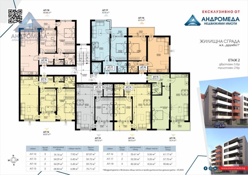 Продава 2-СТАЕН, гр. Плевен, Дружба 1, снимка 2 - Апартаменти - 53175701
