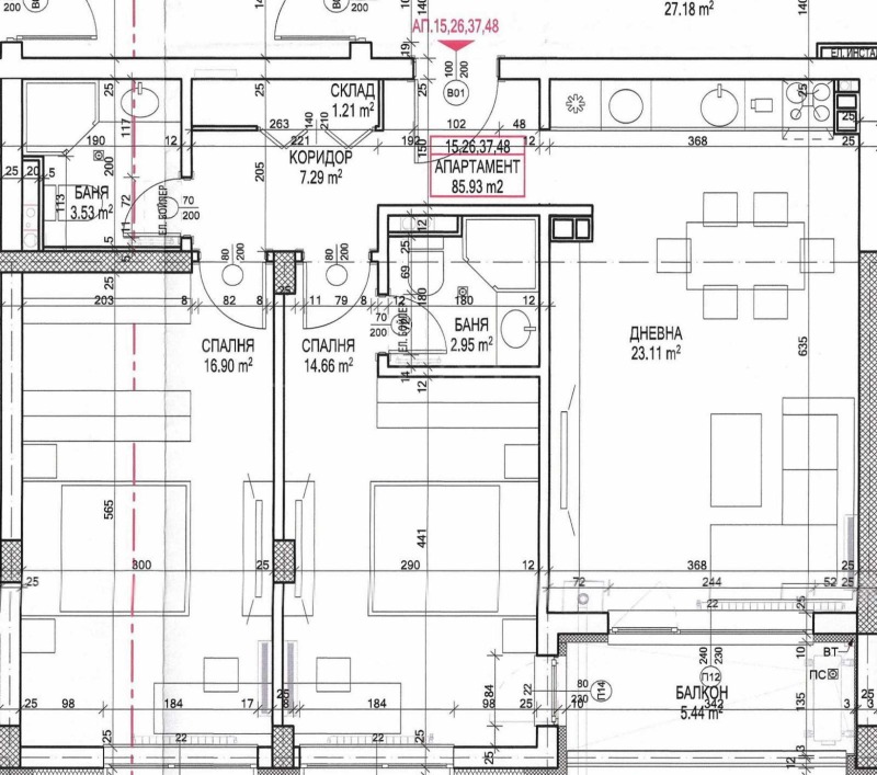 Продава 3-СТАЕН, гр. София, Малинова долина, снимка 12 - Aпартаменти - 47666894