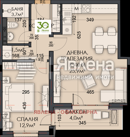 Продава МЕЗОНЕТ, гр. Варна, Виница, снимка 11 - Апартаменти - 54756824