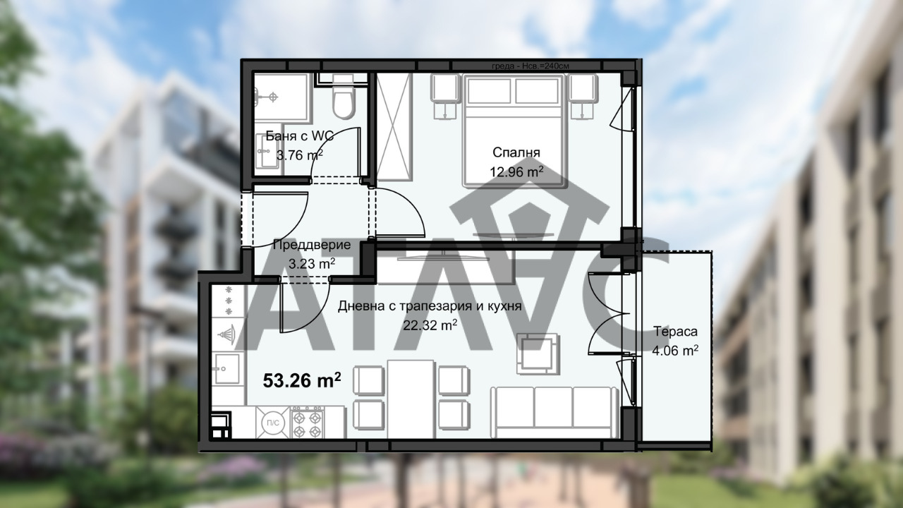 Продава 2-СТАЕН, гр. Пловдив, Христо Смирненски, снимка 2 - Апартаменти - 54199779