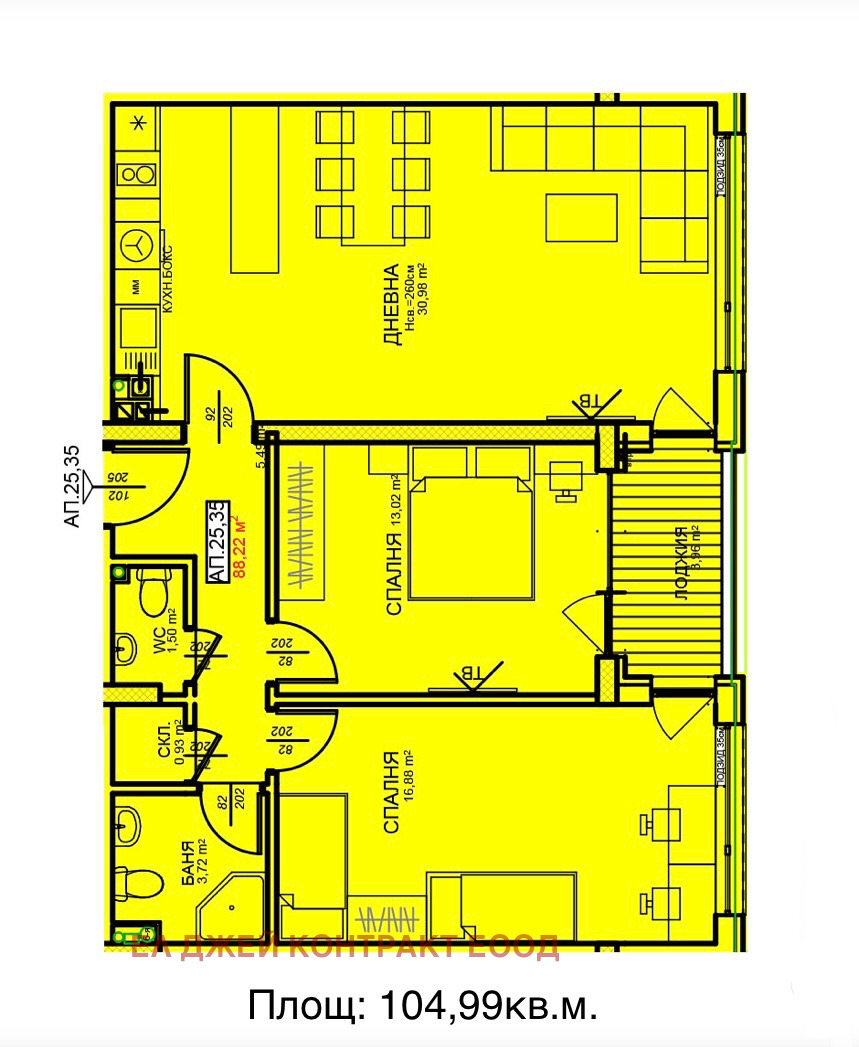 Продава 3-СТАЕН, гр. София, Център, снимка 2 - Апартаменти - 52271960
