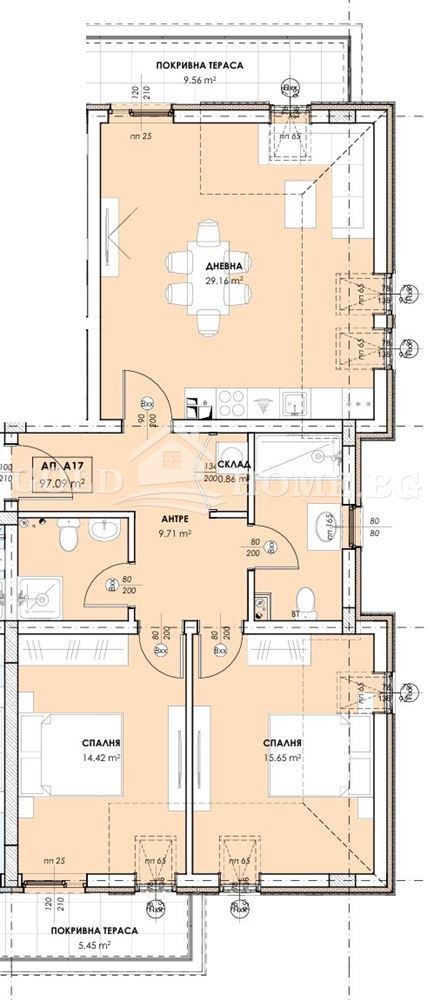 Продава 3-СТАЕН, гр. Пловдив, Остромила, снимка 3 - Aпартаменти - 47176307