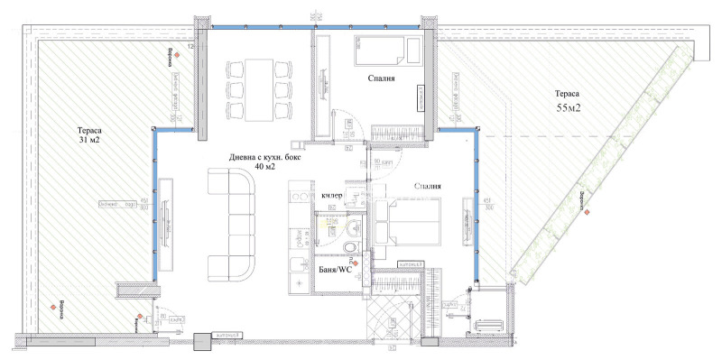Zu verkaufen  2 Schlafzimmer Plowdiw , Zentar , 173 qm | 81753377 - Bild [2]