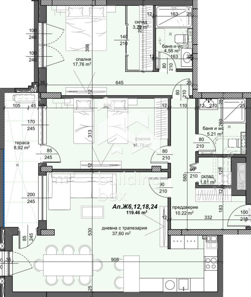 Продава  3-стаен град Пловдив , Тракия , 141 кв.м | 69438885 - изображение [2]