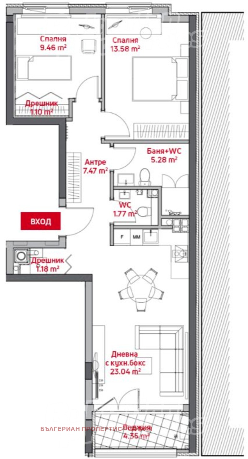 Продава 3-СТАЕН, гр. София, Манастирски ливади, снимка 2 - Апартаменти - 53005265