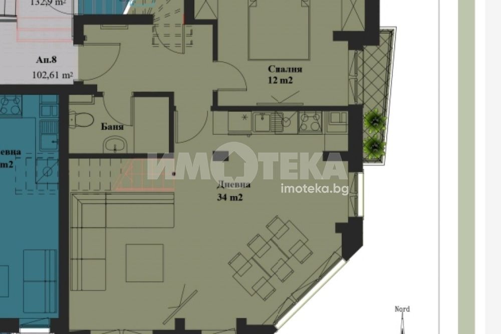 Продава 3-СТАЕН, гр. София, Банишора, снимка 2 - Апартаменти - 55453632