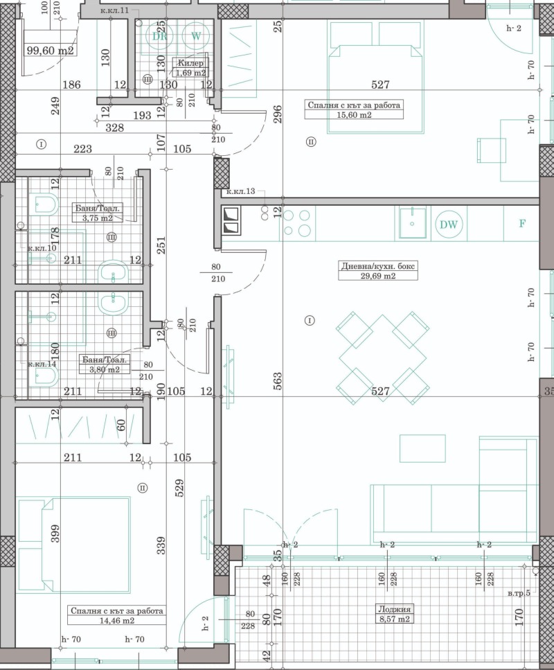 Na prodej  2 ložnice Varna , Kajsieva gradina , 113 m2 | 43160641 - obraz [2]
