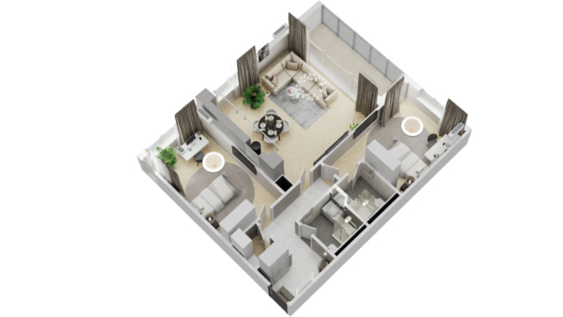 Na prodej  2 ložnice Varna , Kajsieva gradina , 113 m2 | 43160641 - obraz [3]