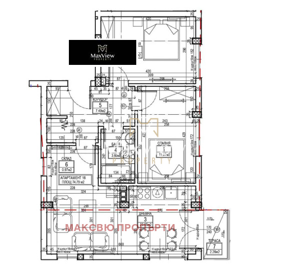Satılık  2 yatak odası Sofia , Levski , 86 metrekare | 31092153 - görüntü [3]