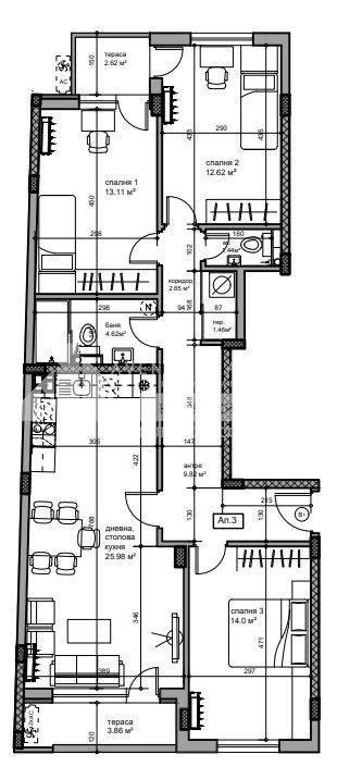 Till salu  3+ sovrum Plovdiv , Karsjijaka , 135 kvm | 50751882 - bild [4]