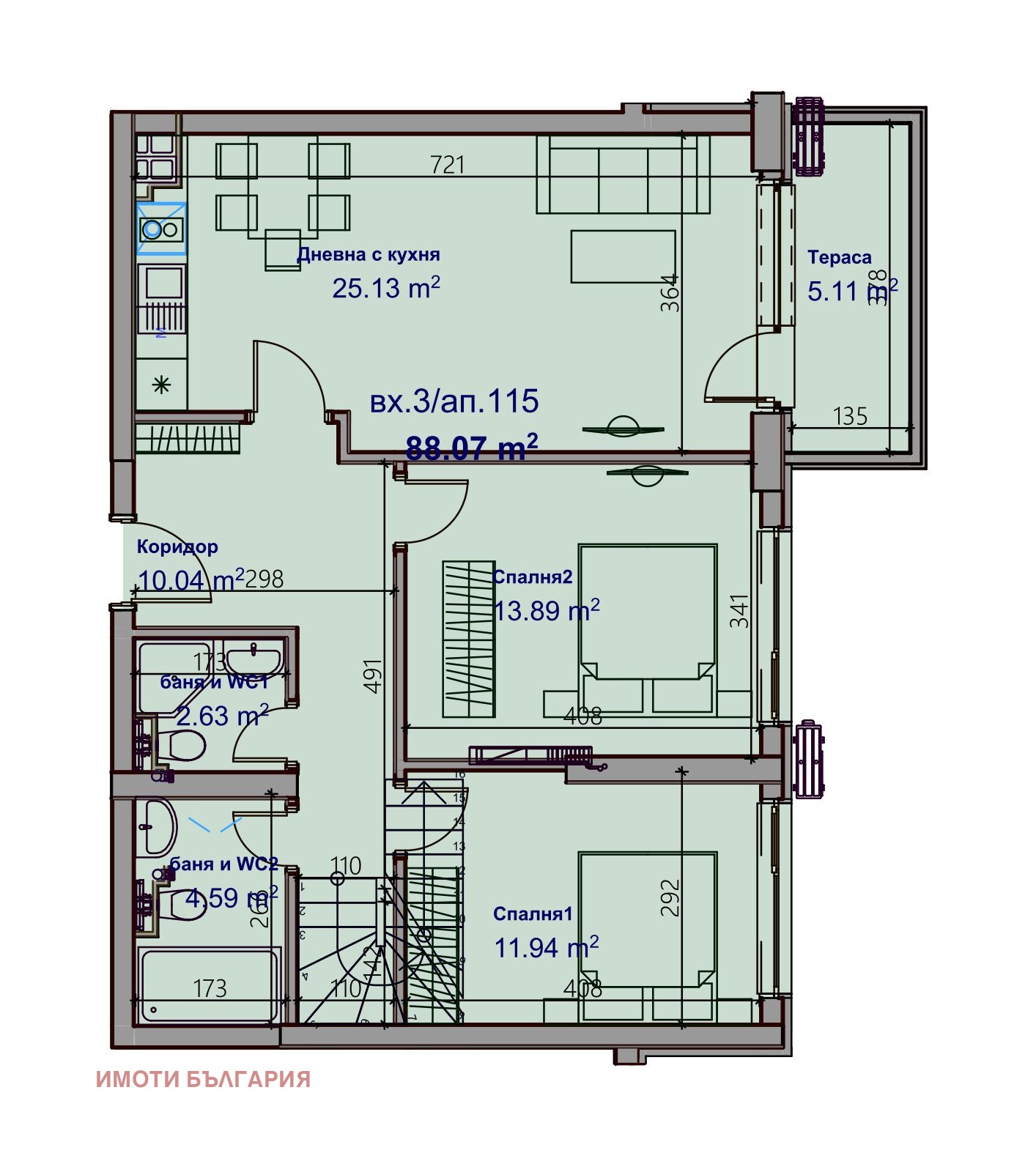Продава 3-СТАЕН, гр. Варна, Младост 1, снимка 13 - Апартаменти - 51674338