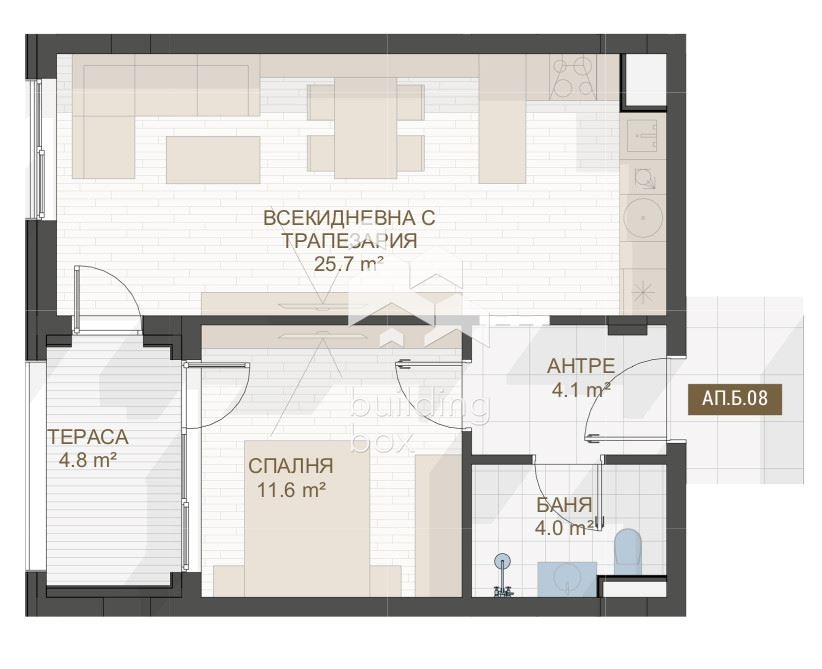 Продава 2-СТАЕН, гр. Пловдив, Център, снимка 2 - Апартаменти - 54560360