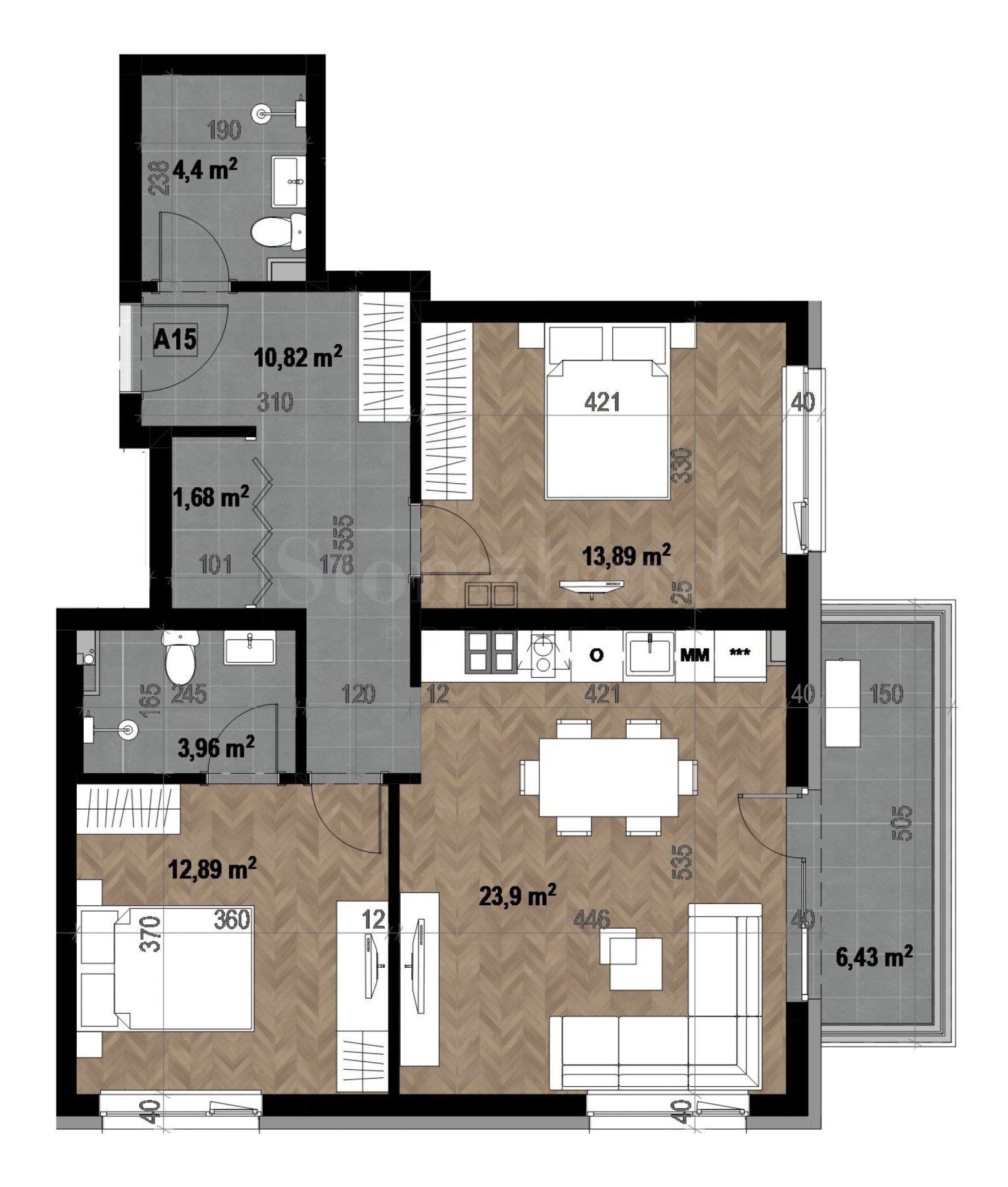 Продава 3-СТАЕН, гр. София, Кръстова вада, снимка 2 - Апартаменти - 52483041