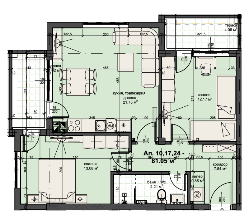 Продава 3-СТАЕН в град Пловдив, Христо Смирненски - 93 кв.м / 130 150 € » 254 551.27 лв., АЛФА РИЪЛ ЕСТЕЙТ ГРУП
