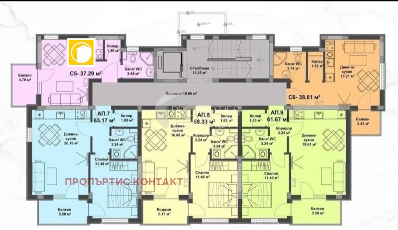 Продава 1-СТАЕН, к.к. Слънчев бряг, област Бургас, снимка 12 - Апартаменти - 53239862