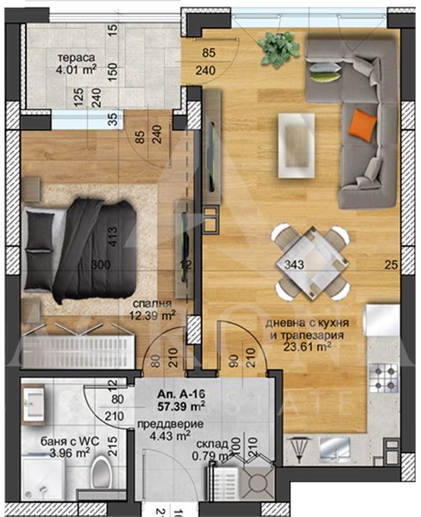 Продава 2-СТАЕН, гр. Пловдив, Христо Смирненски, снимка 2 - Апартаменти - 53273285