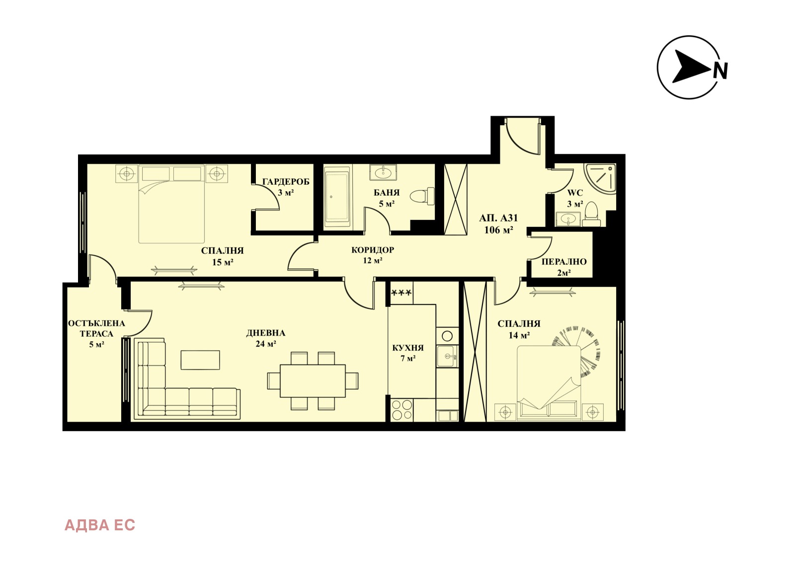 Продава 3-СТАЕН, гр. София, Люлин 5, снимка 2 - Апартаменти - 53787070