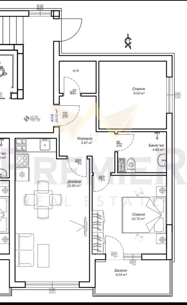 For Sale  1 bedroom Varna , Vazrazhdane 3 , 80 sq.m | 52551017 - image [3]