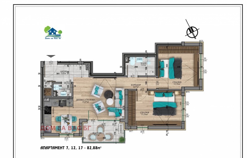 En venta  2 dormitorios Sofia , Vitosha , 97 metros cuadrados | 26887463 - imagen [2]